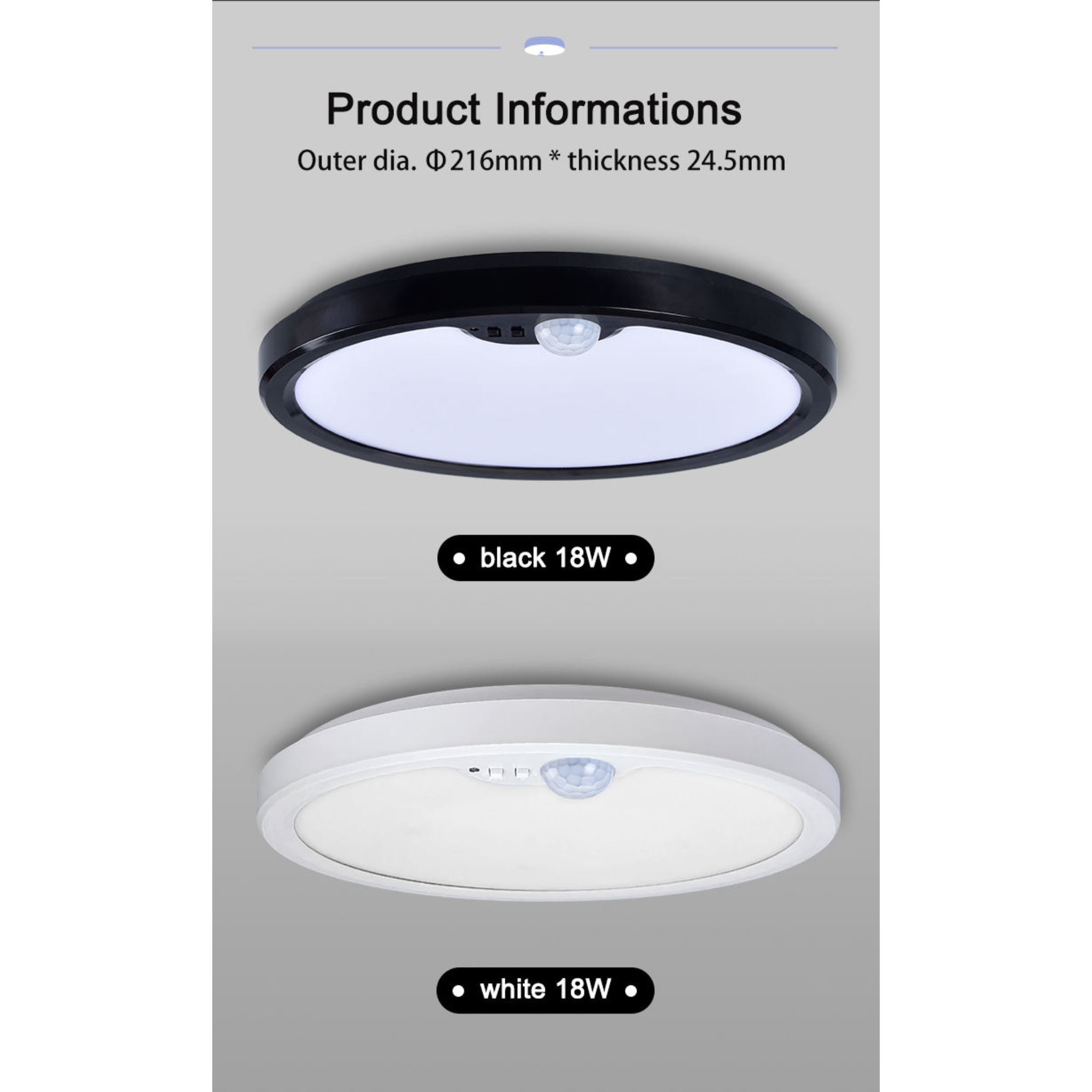 ZenithGlow MotionSense Smart Ceiling Light