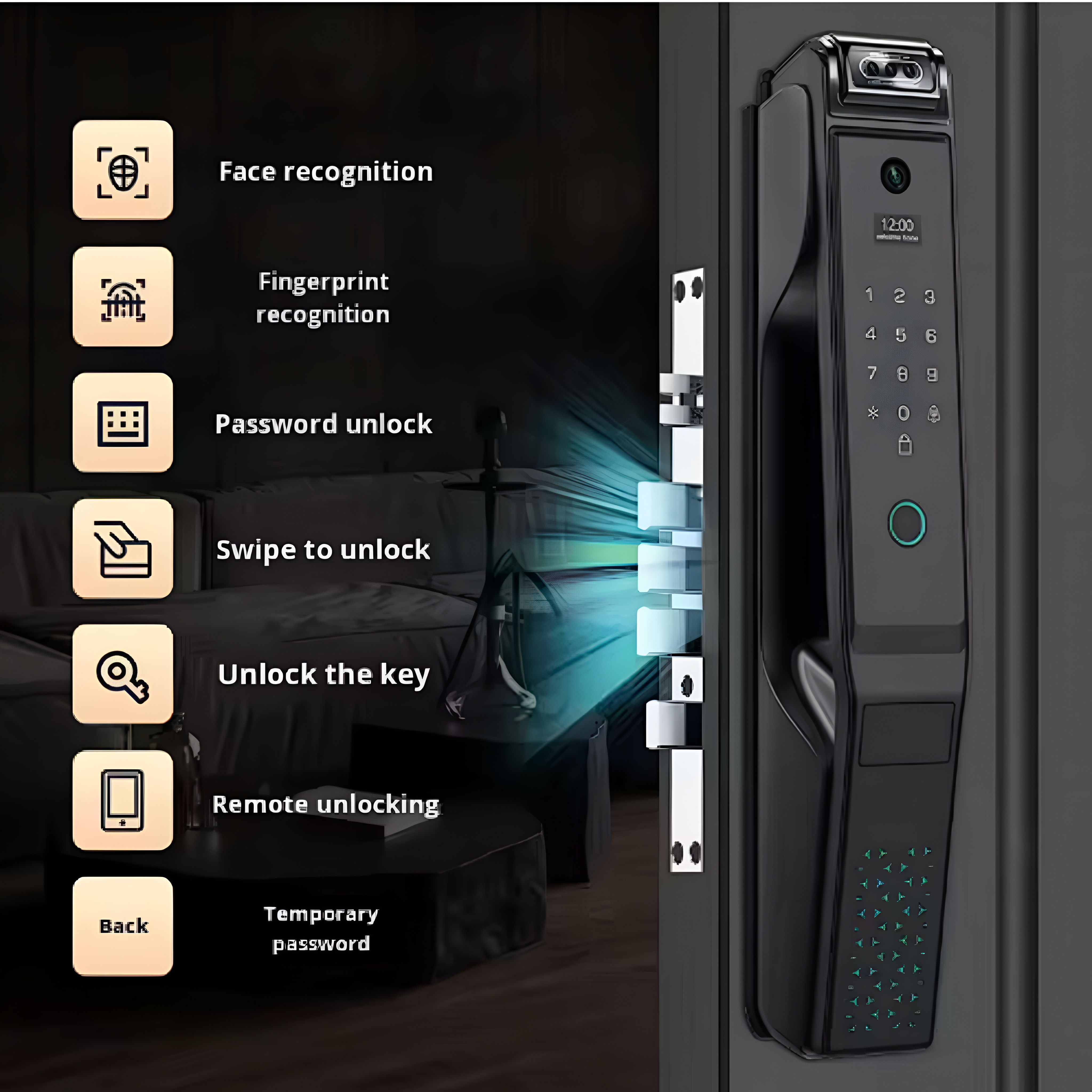Vidara VisionGuard X9 Smart Video Door Lock